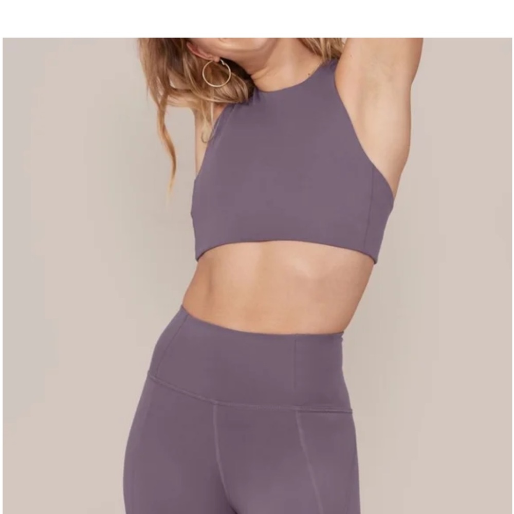 Girlfriend Collective Topanga Bra Top in Dahlia - Limited Edition Color!
